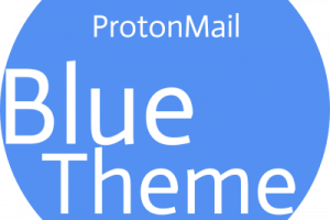 Illustration of ProtonMail blue theme