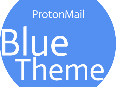 Illustration of ProtonMail blue theme